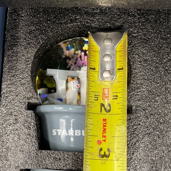Starbucks Tokyo Japan Snow Globe Mug Shiba Inu New w/ Box - Picture 11 of 12